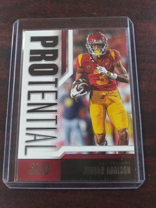 Jordan Addison *Rookie insert 2023 SCORE #9