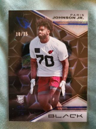 2023 Panini Black Sapphire Rookie Paris Johnson Jr.