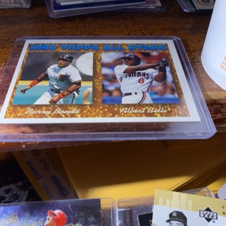 1994 topps 1993 all stars b bonds a belle baseball card 
