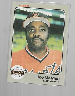 1983 FLEER JOE MORGAN #270 (HOF)