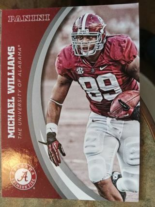 2015 PANINI MICHAEL WILLIAMS ALABAMA CRIMSON TIDE COLLEGE TEAM COLLECTION FOOTBALL CARD# 53