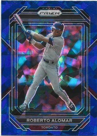 2023 PRIZM ROBERTO ALOMAR BLUE CRACKED ICE PRIZM REFRACTOR CARD