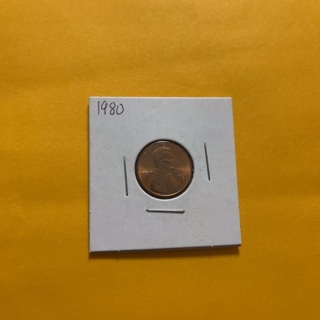 Uncirculated 1980 us penny 