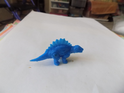 2 inch blue hard plastic stegasaurus