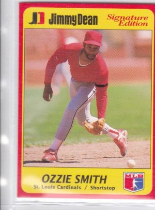 Ozzie Smith 1991 Jimmy Dean Signature Edition St. Louis Cardinals