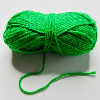 Green 100% Acrylic Yarn 10 Yards 