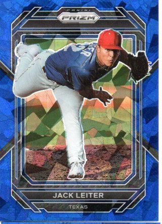 2023 Panini Prizm Jack Leiter Blue Ice