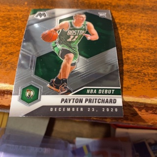 2020-21 panini mosaic nba debut Payton Pritchard rookie basketball card 