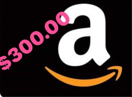 $300.00 Amazon Digital Gift Card - NO GIN- 