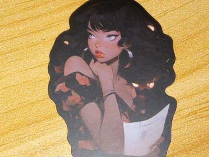 Pretty one vinyl sticker no refunds regular mail only Very nice quality!