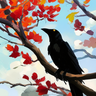 Listia Digital Collectible: Crow in a Tree