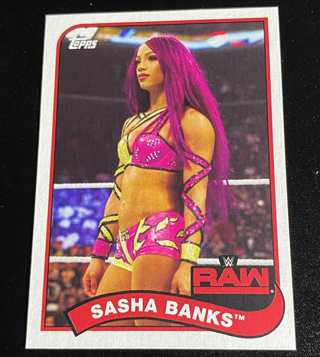 2018 Sasha Banks Topps Heritage WWE #69 Wrestling Card Mercedes Mone