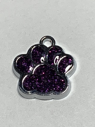 ❤PAWPRINT CHARM~#2~PURPLE~FREE SHIPPING❤