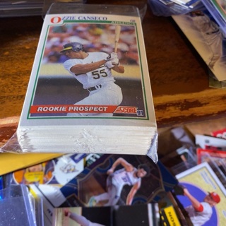 (50) random 1991 score baseball cards 