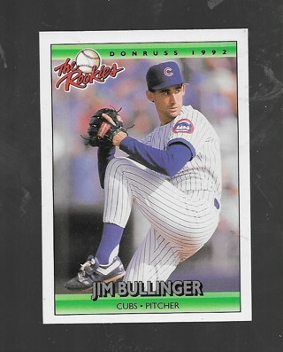 1992 DONRUSS JIM BULLINGER #20