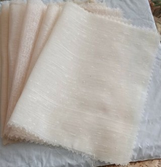 GAUZE FABRIC PIECES - Beige only