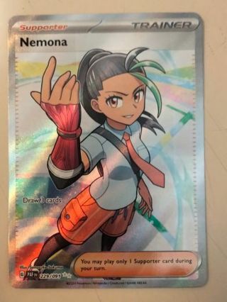Nemona 229/091 double rare holo nm pokemon