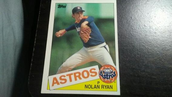 1985 TOPPS NOLAN RYAN HOUSTON ASTROS BASEBALL CARD# 760