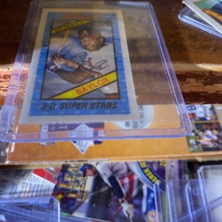 1980 Kellogg’s 3-d superstars don Baylor baseball card 