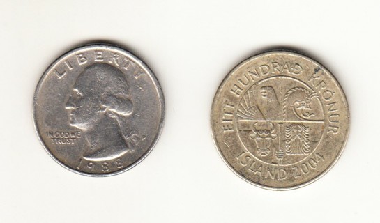 Iceland 100 Kronur 2004 Coin