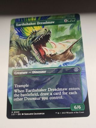 Magic the gathering mtg Earthshaker Dreadnaw Borderless Lost Caverns of ixalan