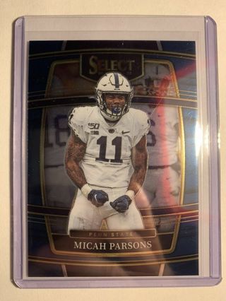 2022 SELECT DRAFT PICKS MICAH PARSONS CARD