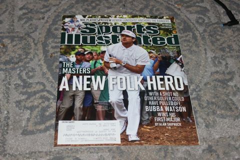 4/16/12 Sports Illustrated Bubba Watson on cover The Master PGA