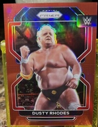 2022 WWE Prizm - Dusty Rhodes Red Holo Prizm #d to /299