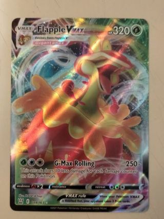 Flapple vmax 019/163 rare holo nm pokemon