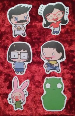 6 - "BOB'S BURGERS" STICKERS