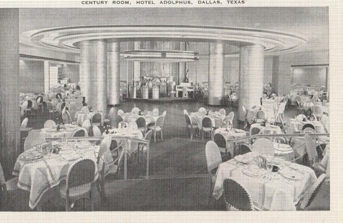 Vintage Unused Postcard: d: Hotel Aldophus, Dallas, TX