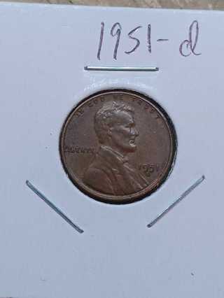 1951-D Lincoln Wheat Penny 33