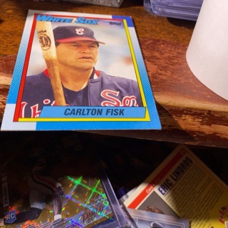 1990 topps Carlton Fisk baseball card 