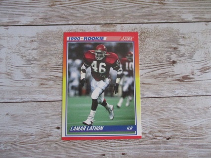 Score 1990 Lamar Lathon ILB Rookie football trading card # 631