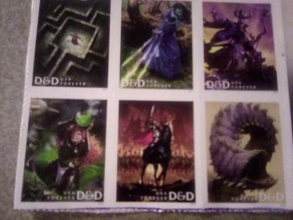 6- DUNGEONS AND DRAGONS FOREVER US POSTAGE STAMPS