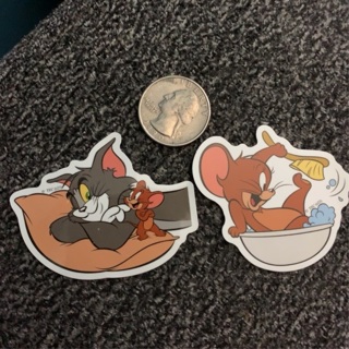 2 Tom & Jerry stickers 