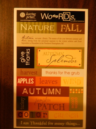  "NATURE & FALL" Embellishments for scrapbooking