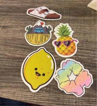 5 stickers 