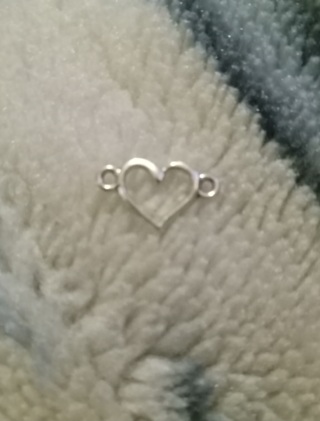 1pc heart bracelet charm