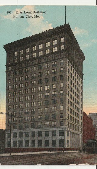 Vintage Used Postcard: 1912 R.A. Long Building, Kansas City, MO