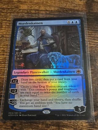 Magic the gathering mtg Mordenkainen foil card Mythic Rare Forgotten realms