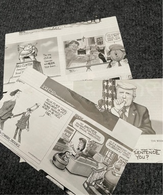 3 Collectible Handmade Political Cartoon Envelopes!! Free Shipping!!