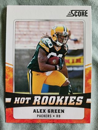 2011 Score Hot Rookies Alex Green