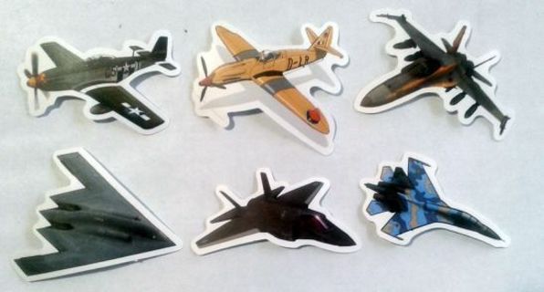 Six Airplane/Jet Sticker