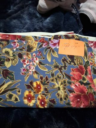 Floral cotton fabric+more