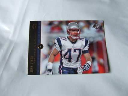 2008 John Lynch New England Patriots Upper Deck Card #39 Hall of Famer