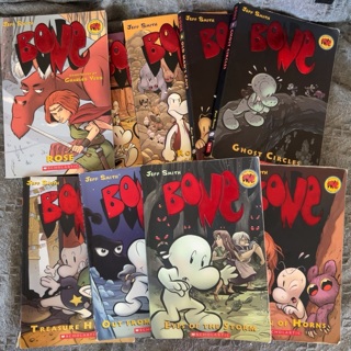 9 Bone comics by Jeff Smith #1,3-9 & Rose