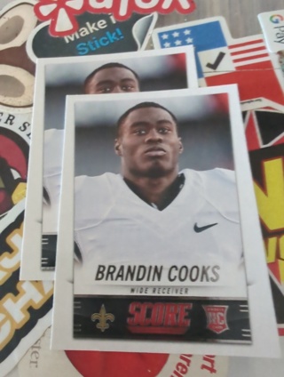 2014 Score Brandon Cooks ROOKIE Lot of 2 New Orleans Saints