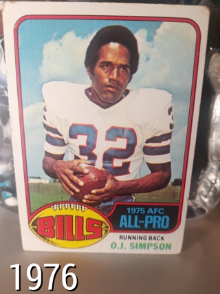 1976 OJ Simpson Topps All Pro Buffalo Bills