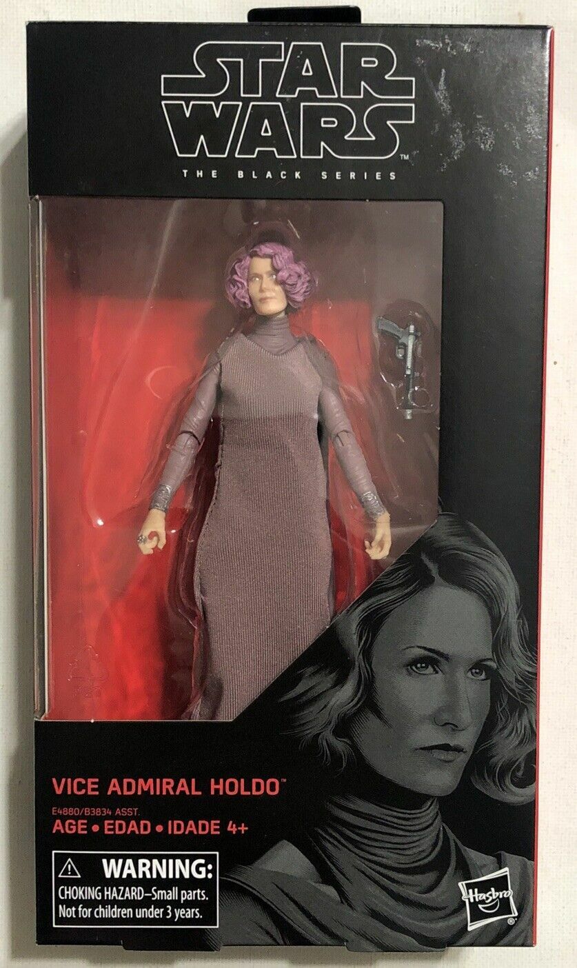 Free: New Hasbro Star Wars The Black Series Vice Admiral Holdo 6” Figure #80 *MIB*
